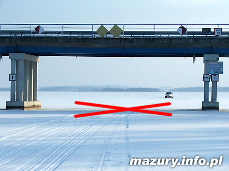 Nie przechod po lodzie pod mostem!